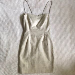 LOUIS FÈRAUD Snakeskin Print Chain Strap Dress 6